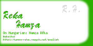 reka hamza business card